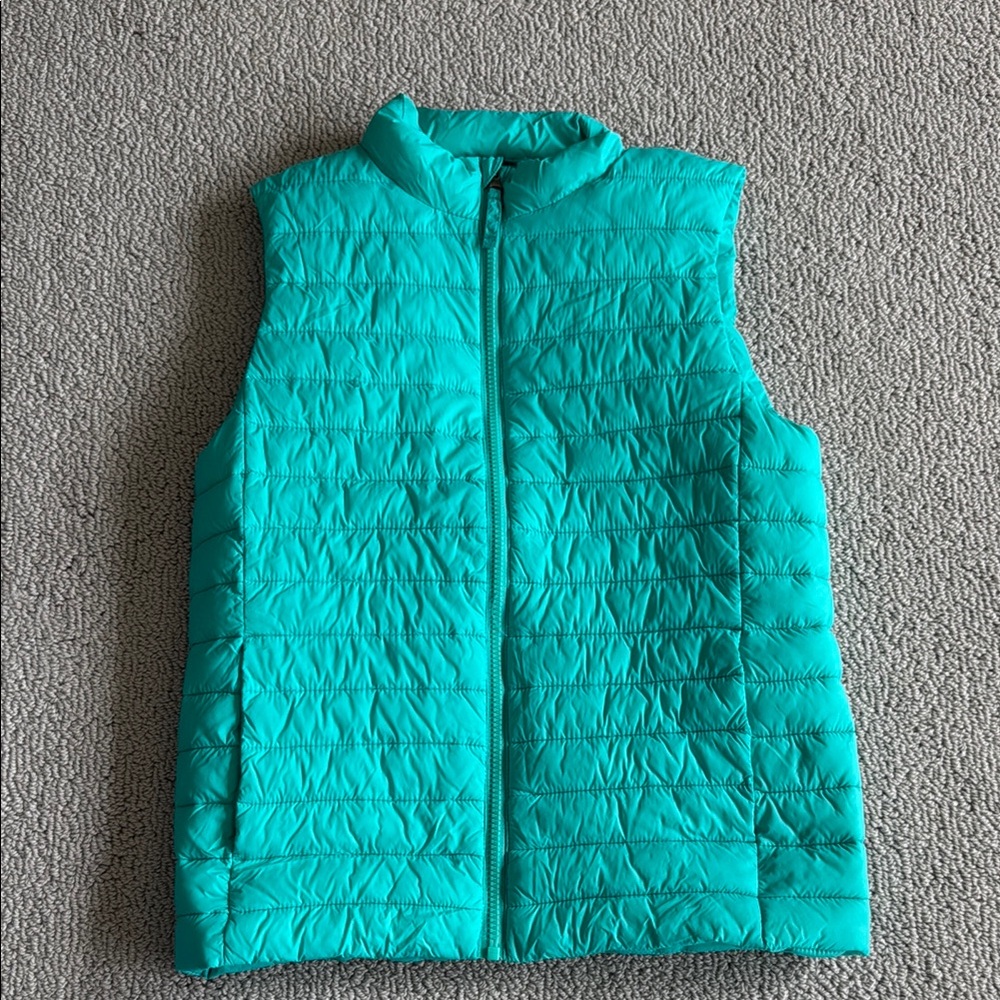 Kids Land’s End Teal Quilted Vest